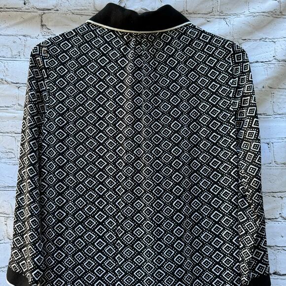 Diane Von Furstenberg Silk Dress Samuella Mini Shirt Printed Ruffle Size 0 - Picture 5 of 8
